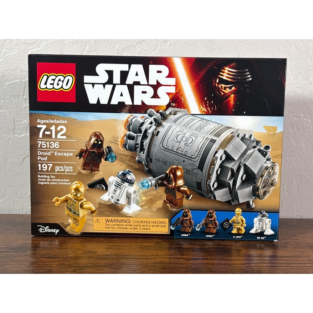 LEGO Star Wars Droid Escape Pod 75136 C-3PO R2-D2 Jawa Minifigures New